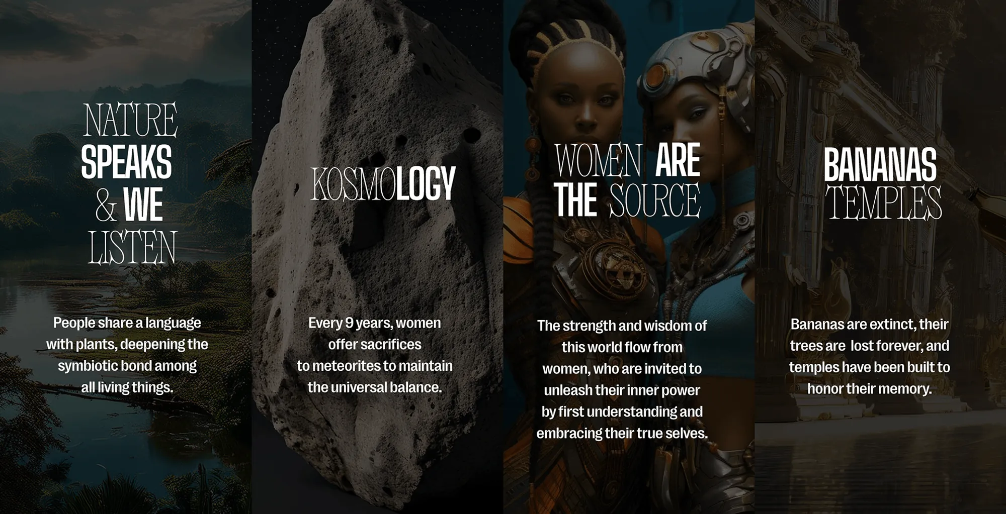 Storytelling panels: Nature speaks and we listen